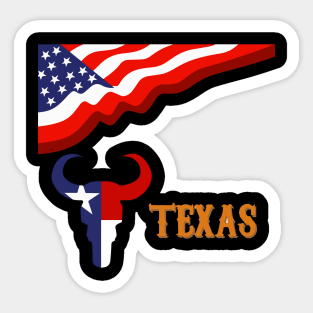 Texan Desing Sticker